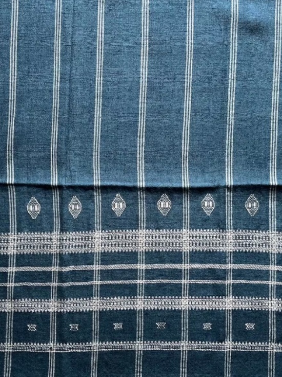 Handmade in India Other - Indian Wool Blanket - New - Blue